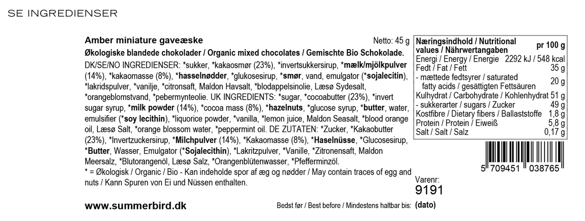 Summerbird Amber Miniature