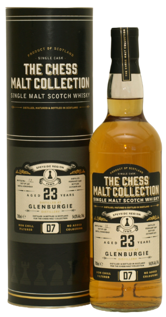 Chess Malt Glenburgie - 1998 - 23 år - 54,0 % - Pawn