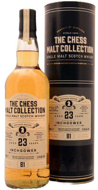Chess Malt Inchgower - 1998 - 23 år - 57,5 % - Bishop