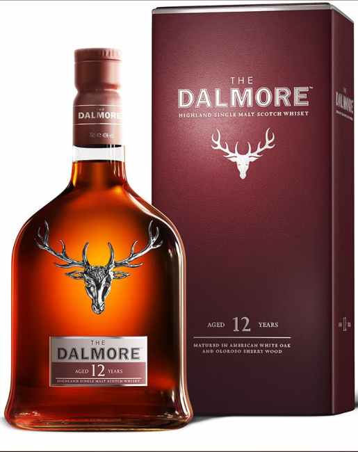 Dalmore 12 års Highland Single Malt Scotch Whisky, 40%
