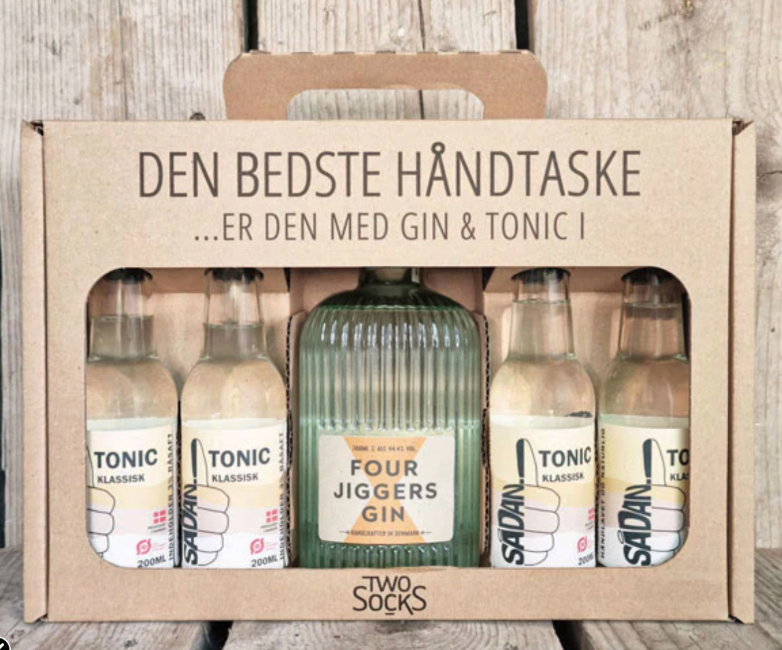 Four Jiggers Gin - Gaveæske