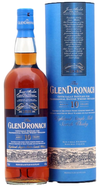 Glendronach 10 År Danish Retailers Edition Julemalt 2016 48 %