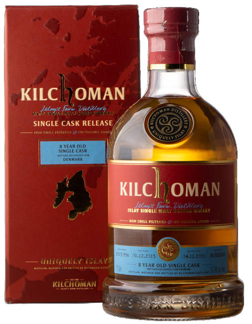 Kilchoman Single Cask, 8 Year Old Bourbon Cask, 57,9%