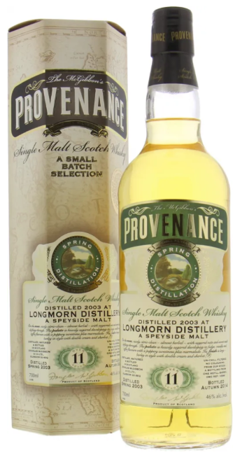 Longmorn Distillery 2003 - Provenance - 11 Years Old - Speyside