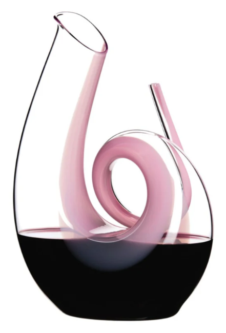 Riedel Decanter Curly Pink