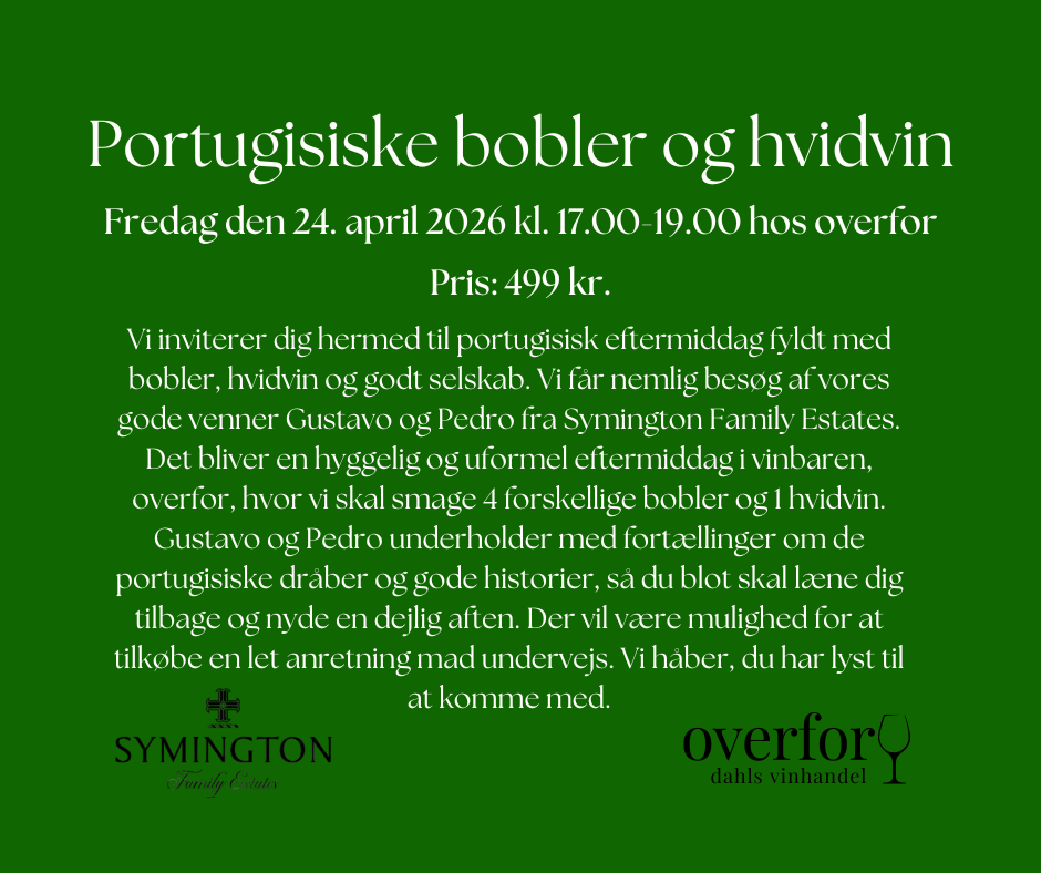 Portugisiske bobler og hvidvin - Fredag den 24. april 2026