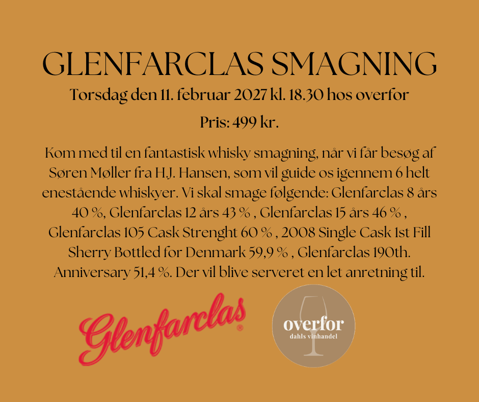 Glenfarclas smagning 11. februar 2027 kl. 18.30