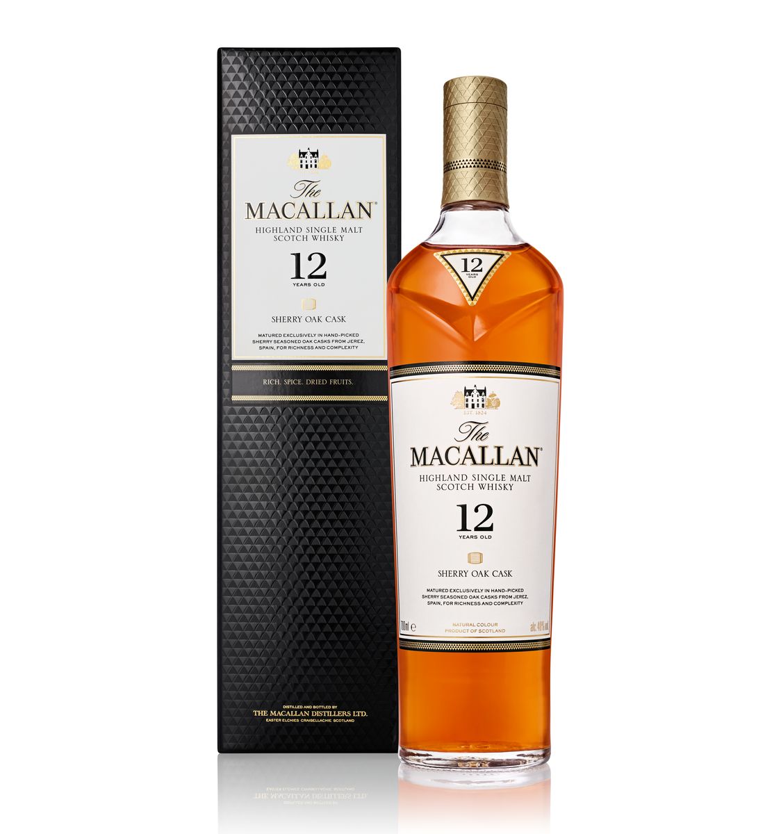 The Macallan Sherry Oak Cask 12 års Whisky 40%