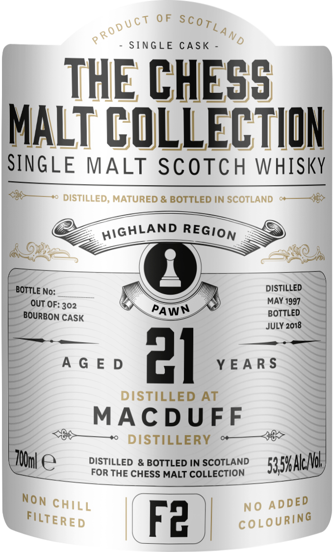 The Chess Malt Collection: MacDuff, 1997 – 21 Years Old Highland Single Malt – 53,5% (Bourbon Cask)