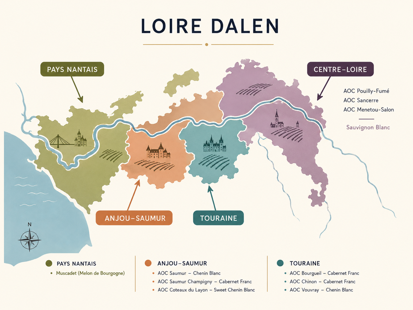 Loire: 5 facts fra Frankrigs have
