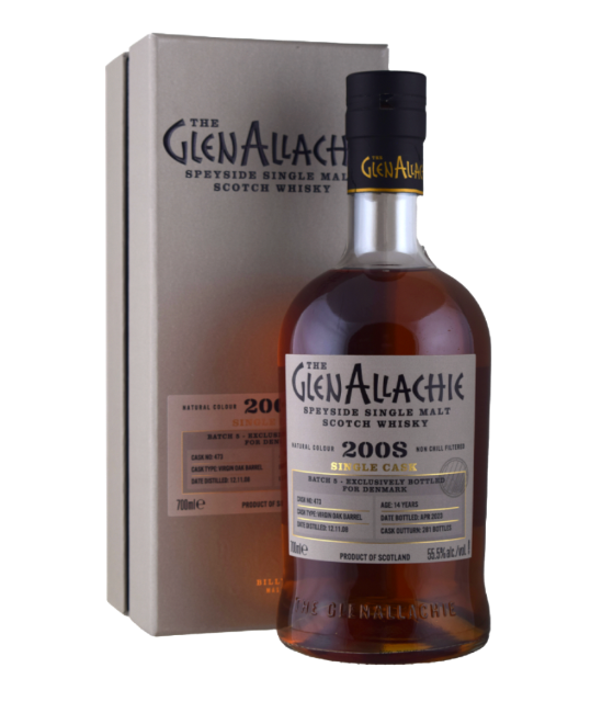 Glenallachie single cask 2008 14 års virgin oak 55,5% batch 5 