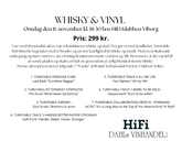 Whisky & Vinyl den 11. november 2026 hos HiFi Klubben