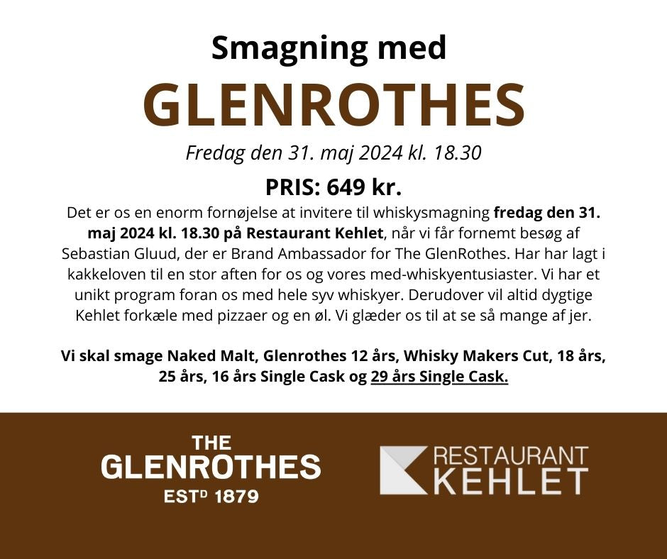 Smagning med Glenrothes 31. maj 2024