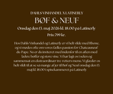 Bøf & Neuf - Onsdag den 13. maj 2026