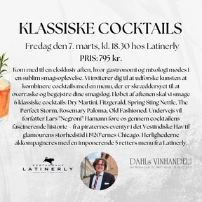 smagning med klassiske cocktails