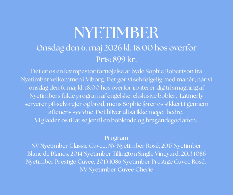 Smagning med Nyetimber - Onsdag den 6. maj 2026