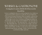 Whisky og Gastronomi - Fredag den 13. marts 2026
