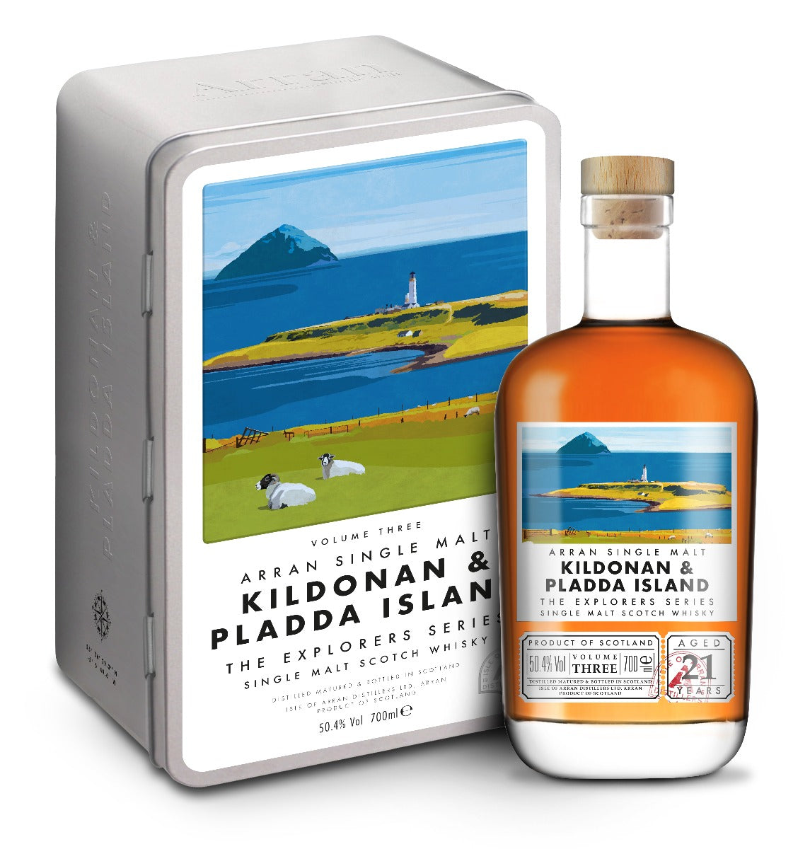 Arran Single Malt Kildonan & Pladda Island - The Explores Series - 21 år 50,4%
