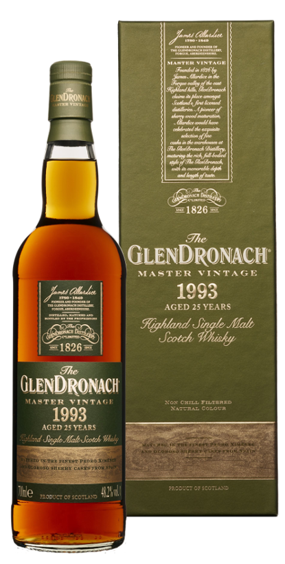 Glendronach Master Vintage 1993 25 år