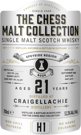 Craigellachie, 1995 – 21 Years Old Speyside Single Malt – 52,3% (Sherry Butt)