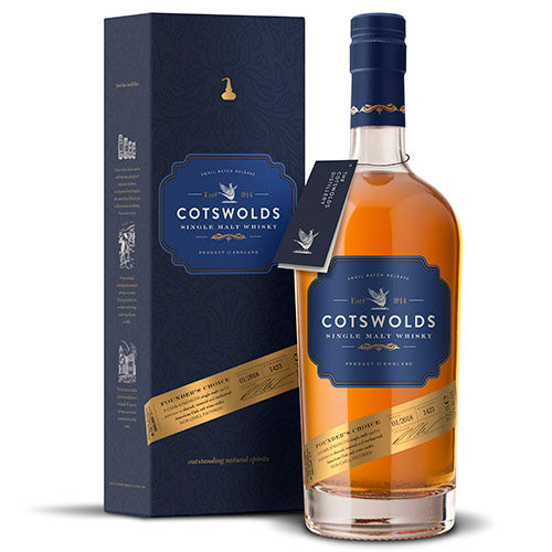 Cotswolds Single Malt Whisky England Founders Choice
