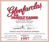 Glenfarclas Family Collection Cask 1997 Private Label Dahls Vinhandel